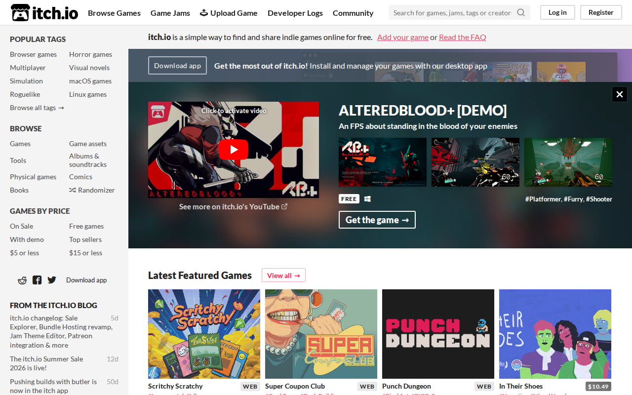 itch.io 预览